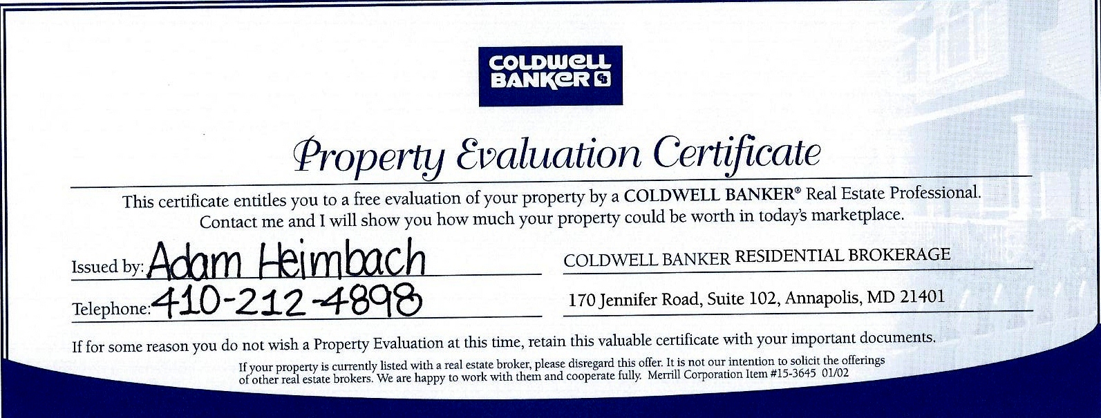 Coldwell Banker Conceirge Program